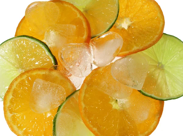 Citrus met ijs — Stockfoto