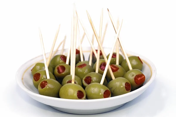 Olivy na jídlo — Stock fotografie