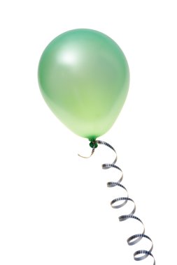 Green balloon clipart