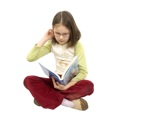 Young girl with book — Stock Photo, Image