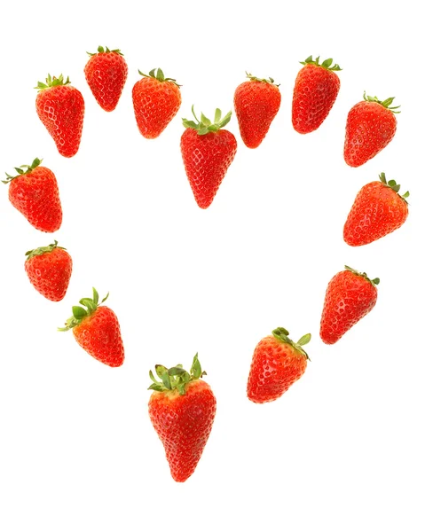 딸기 하트 — 스톡 사진
