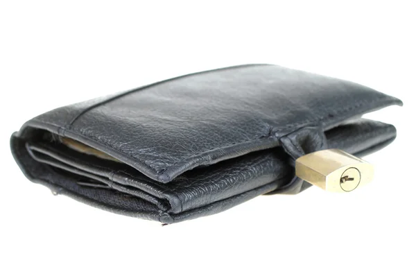 Schwarze Brieftasche — Stockfoto