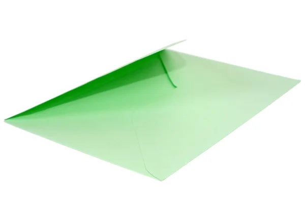 Зеленый конверт — стоковое фото