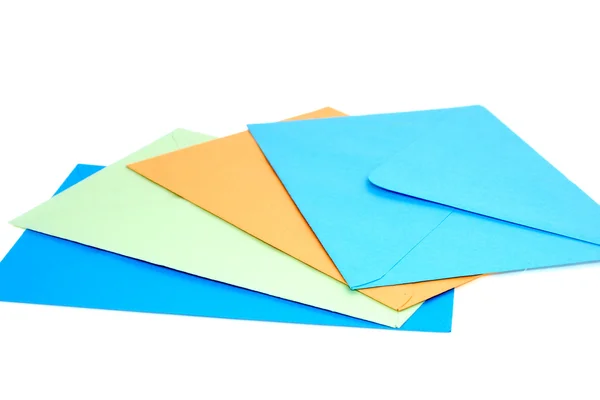 Kolorowe koperty — Zdjęcie stockowe