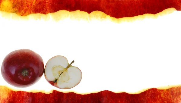 Jablko s rámečkem — Stock fotografie