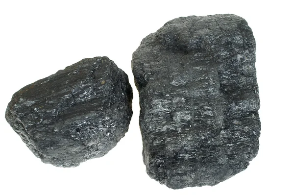 Carvão isolado — Fotografia de Stock