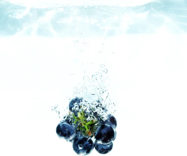 Splash grape — Stock Photo, Image
