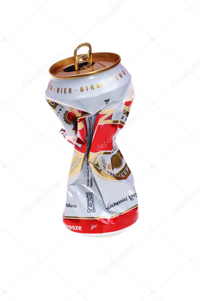 Crushed can