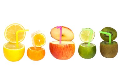 Colorful abstract fruit drink. clipart