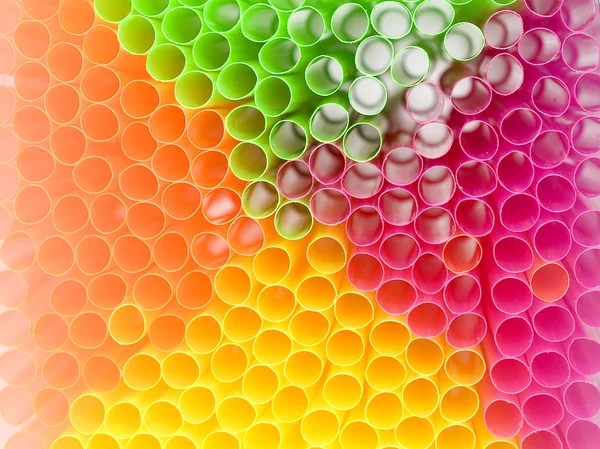Pailles à boire colorées — Photo