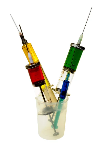 Glass Syringes isolated — Stock Photo, Image