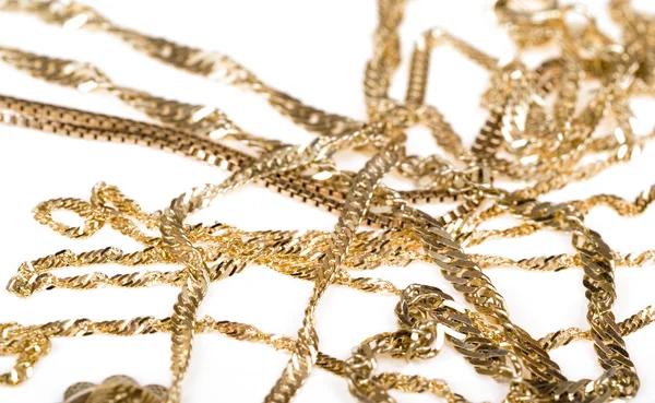 Gold chains — Stock Photo, Image