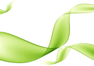 Green spirals clipart