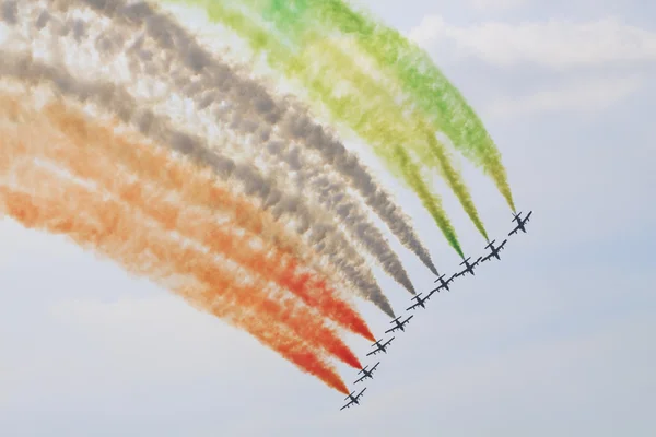 Italienische Kunstfluggruppe — Stockfoto