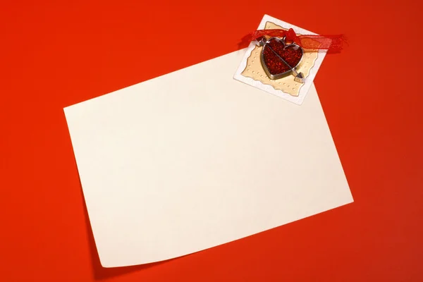 Symbol of love and note — Stock Photo, Image