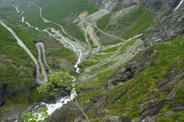 Trollstigen road, Norway clipart