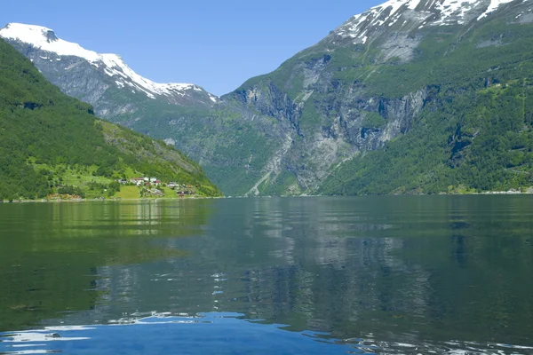 Geiranger fjord — Stockfoto