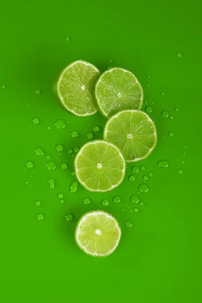Lime and drop — Stock Photo, Image