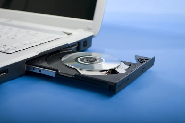 Počítač a disk — Stock fotografie