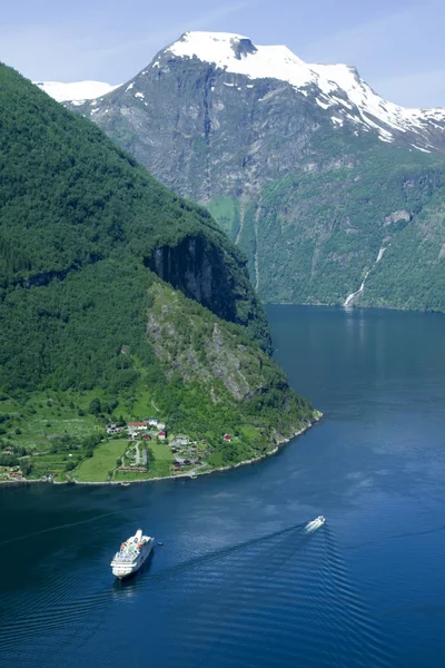 Geiranger fjord — Stock fotografie