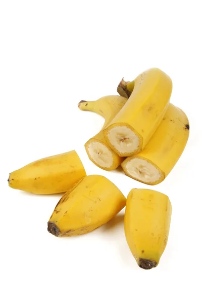 Три аппетитных банана — стоковое фото
