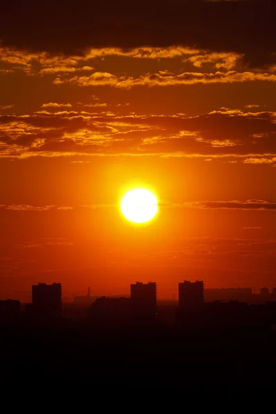 Městská západ slunce — Stock fotografie