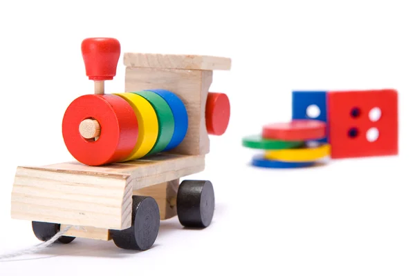 Kereta mainan warna-warni — Stok Foto