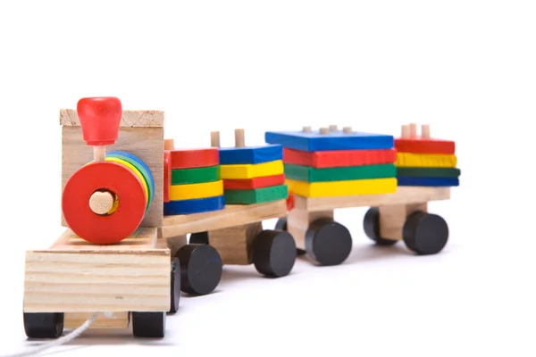 Colorful toy train — Stock Photo, Image