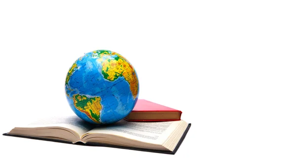 stock image Globe and books