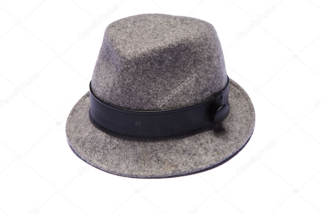 Grey vintage hat