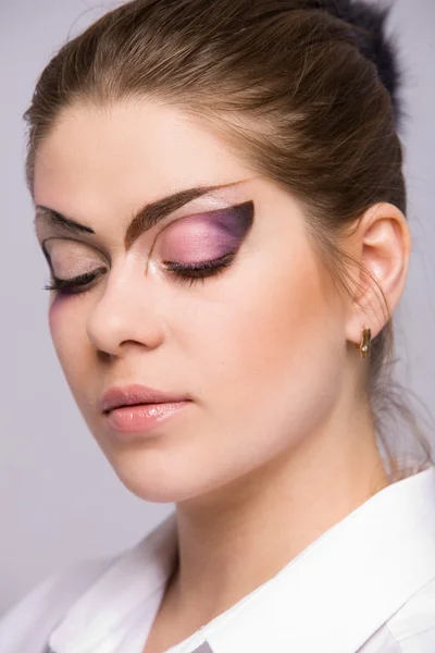 Vrouw met make-up — Stockfoto