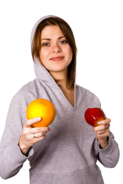 Mujer con frutas —  Fotos de Stock