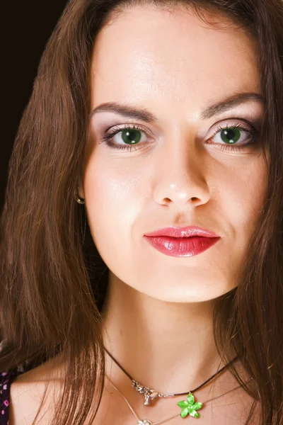Frau mit Make-up — Stockfoto