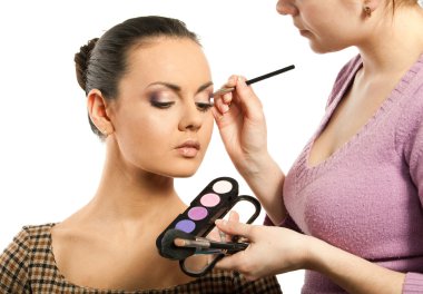 Woman with makeup clipart