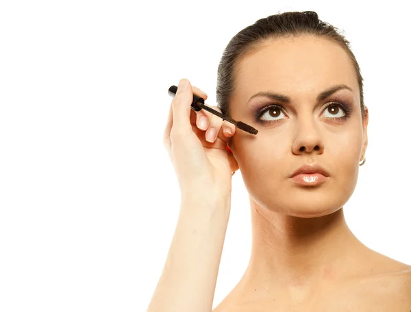 Model met make-up — Stockfoto