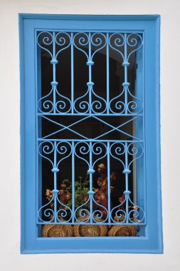 Blue window clipart