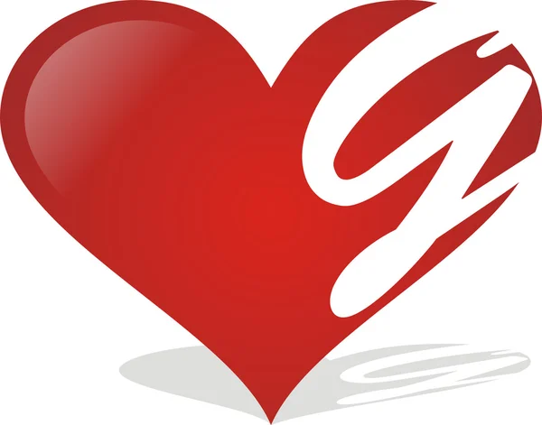 Corazón G — Archivo Imágenes Vectoriales