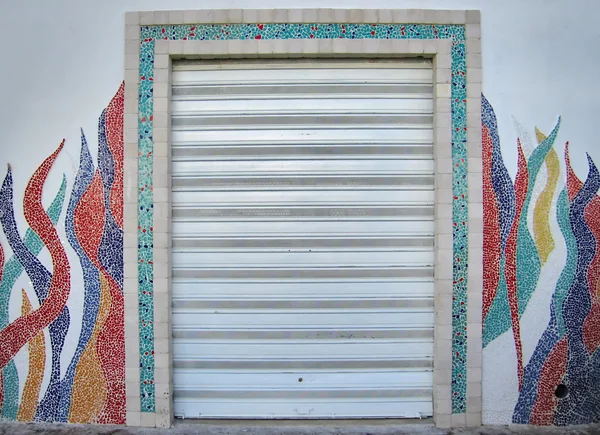 Puerta en mosaico — Foto de Stock