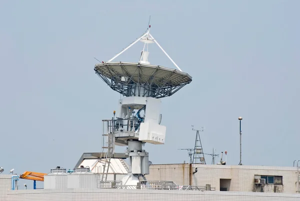 stock image Antenna communicate with satellite