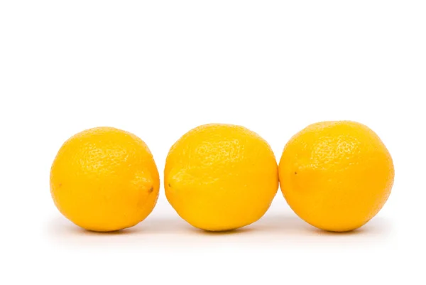 Golden lemon in a row — ストック写真