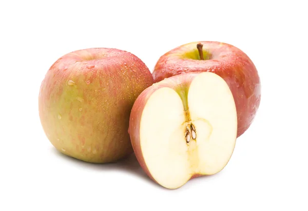 Ізольовані свіжі фрукти яблука — стокове фото