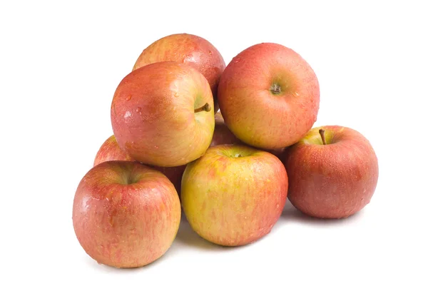 Geïsoleerde apple stapel — Stockfoto