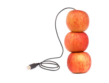 USB apple clipart