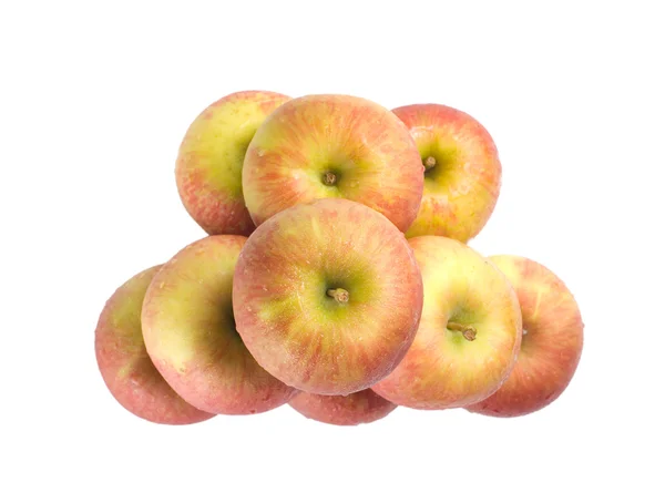 Pila di mele isolata — Foto Stock