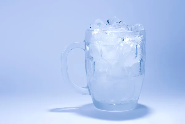 Glass full of ice cube — Stock Photo, Image