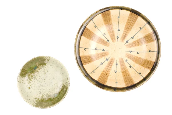 고립 된 화려한 도자기 접시 — 스톡 사진