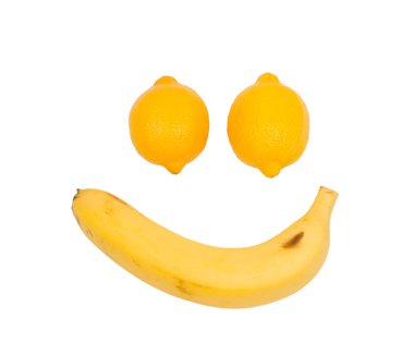 Fruit like man's face clipart