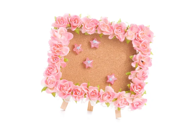 粉红色的花公告板 — 图库照片