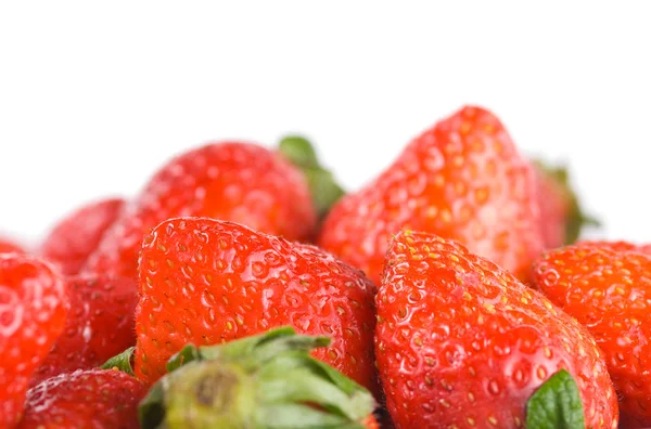 Isolated pile strawberry — Stock Photo, Image