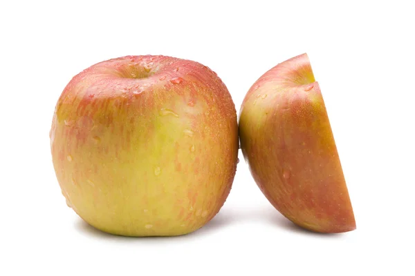 Изолированные свежие яблочные фрукты — стоковое фото